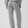Joggebukse med middels høy midje i Vintagesoft-stoff med avslappet passform