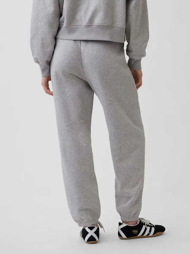 Joggebukse med middels høy midje i Vintagesoft-stoff med avslappet passform