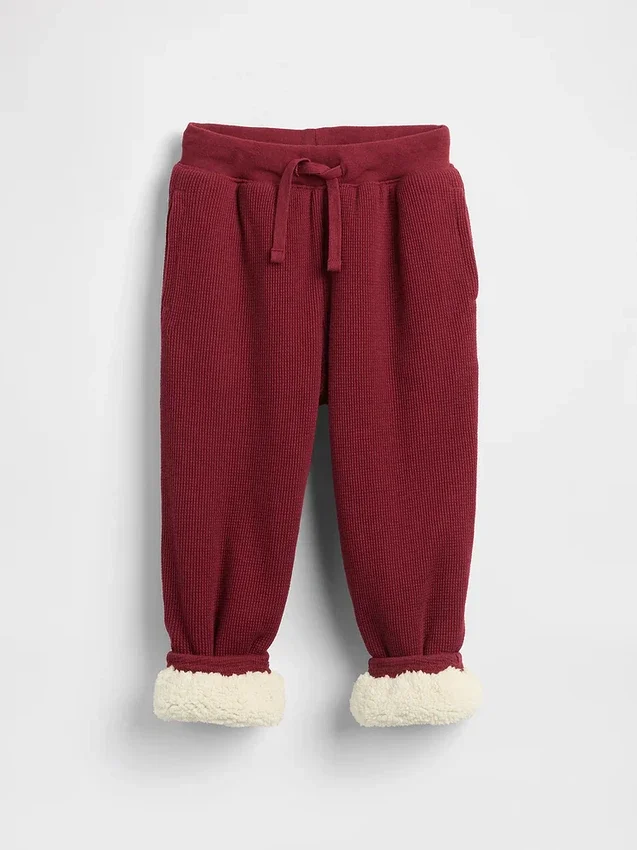 Joggebukse med sherpa-fôr for Baby og Småbarn