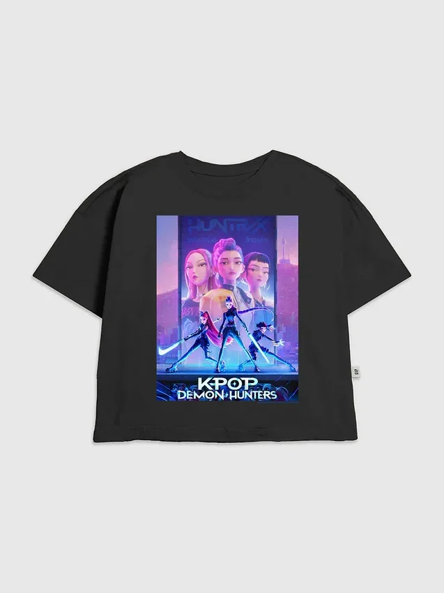 K-Pop Demon Hunters-plakat-T-skjorte for barn