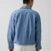 Kasseformet chambray-jakke