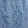 Kasseformet chambray-jakke