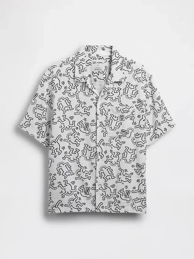 Keith Haring-skjorte med struktur
