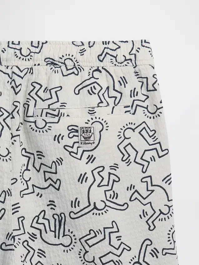 Keith Haring strukturerte Easy-Shorts