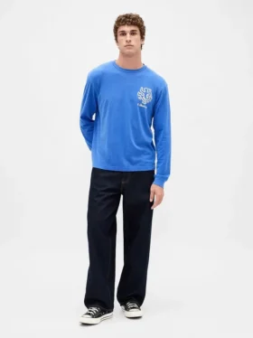Keith Haring T-skjorte med grafisk trykk i avslappet passform