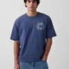 Keith Haring T-skjorte med grafisk trykk i oversized-modell