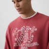 Keith Haring tykk logo-sweatshirt