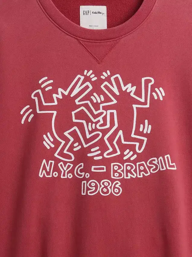 Keith Haring tykk logo-sweatshirt