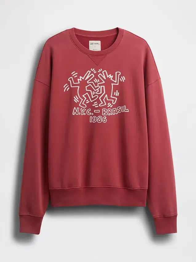 Keith Haring tykk logo-sweatshirt