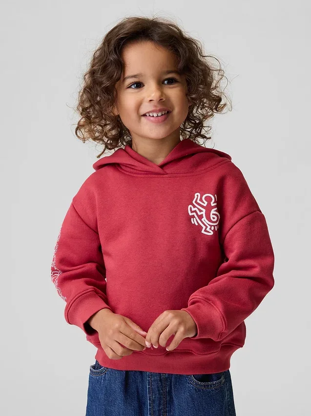 Keith Haring Vintagesoft-hettegenser for småbarn