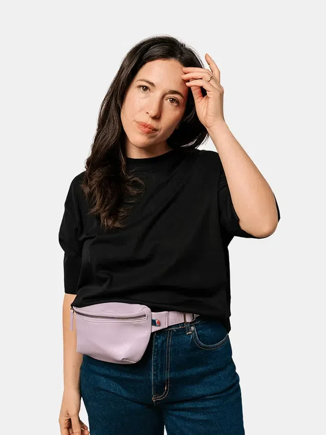 Kibou Mini vegansk lærbelteveske
