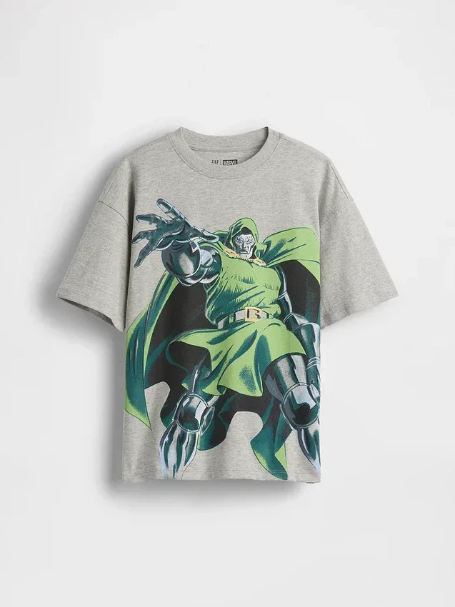Kids Marvel T-skjorte med grafisk trykk i avslappet passform