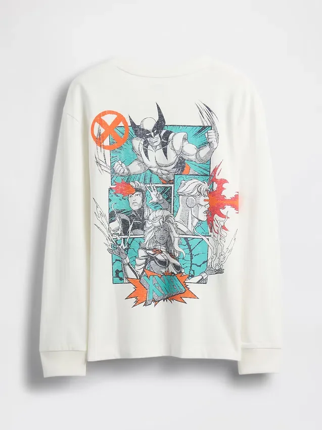 Kids Marvel T-skjorte med grafisk trykk i avslappet passform