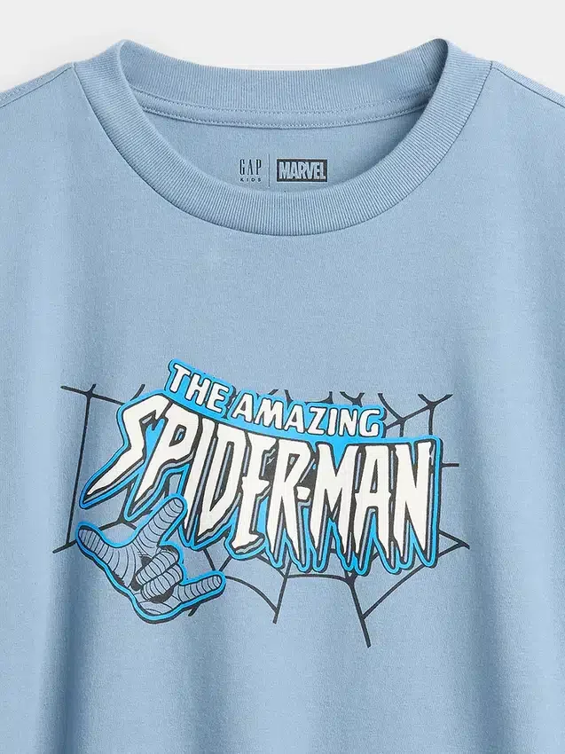 Kids Marvel T-skjorte med grafisk trykk i avslappet passform