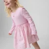 Kjole i blandede materialer for Baby og Småbarn