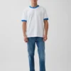 Kjøp blå, avslappede jeans med rett ben