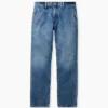 Kjøp blå, avslappede jeans med rett ben