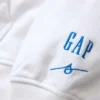 Kjøp blå, tykk French Terry-hettegenser med logo
