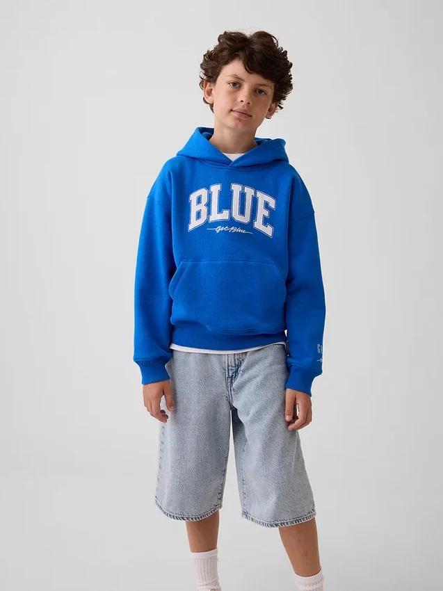 Kjøp Blue Kids Vintagesoft Relaxed-hettegenser