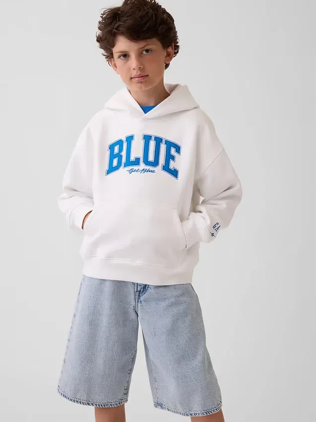 Kjøp Blue Kids Vintagesoft Relaxed-hettegenser