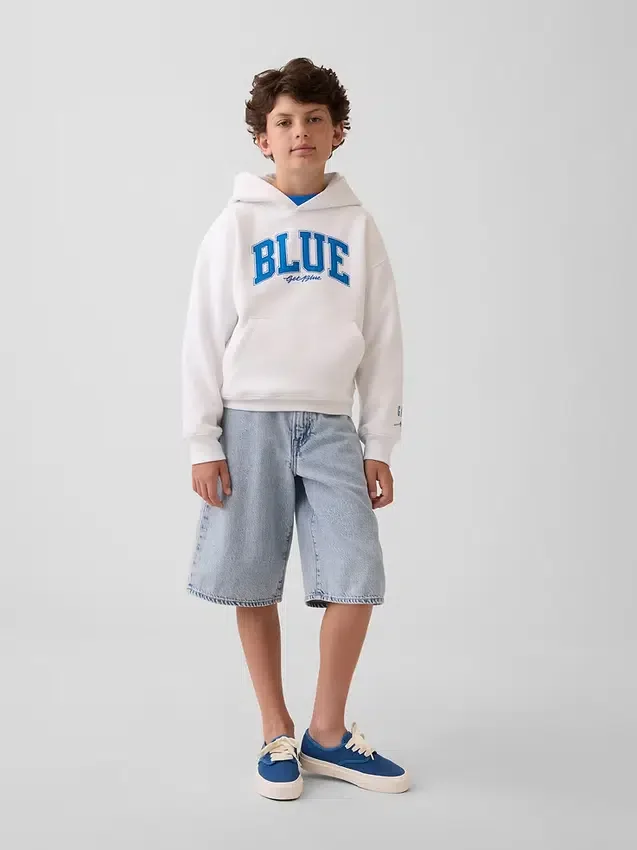 Kjøp Blue Kids Vintagesoft Relaxed-hettegenser