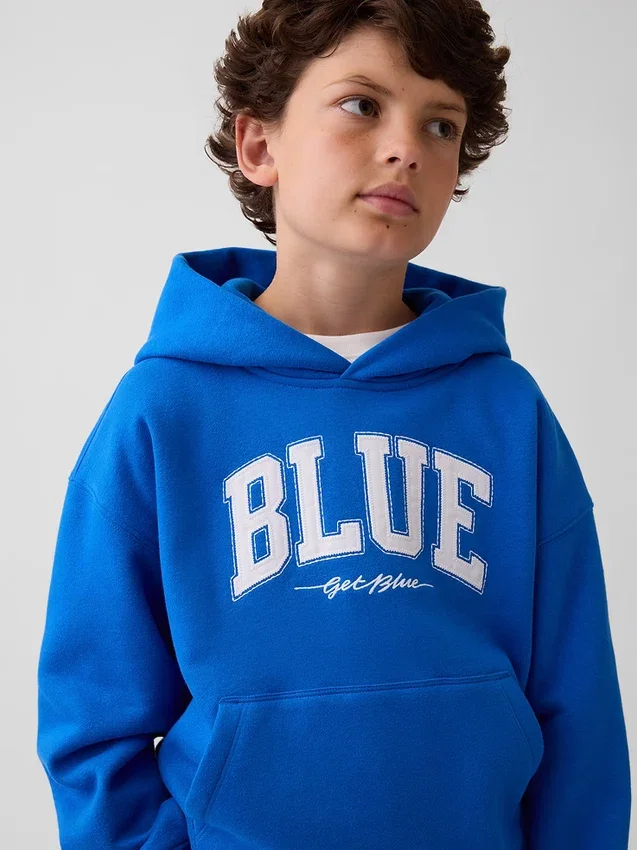 Kjøp Blue Kids Vintagesoft Relaxed-hettegenser