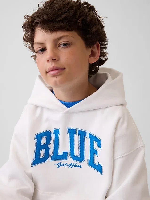 Kjøp Blue Kids Vintagesoft Relaxed-hettegenser