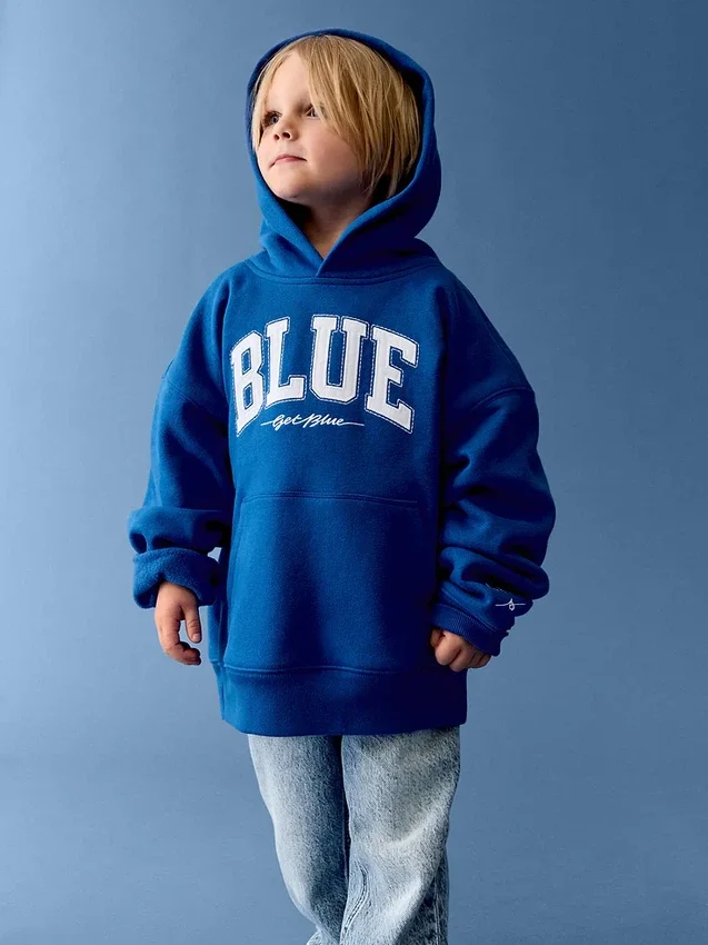 Kjøp Blue Kids Vintagesoft Relaxed-hettegenser