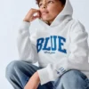 Kjøp Blue Kids Vintagesoft Relaxed-hettegenser