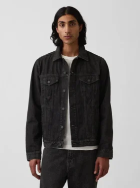 Klassisk ikonisk denimjakke for voksne