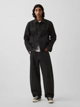 Klassisk ikonisk denimjakke for voksne