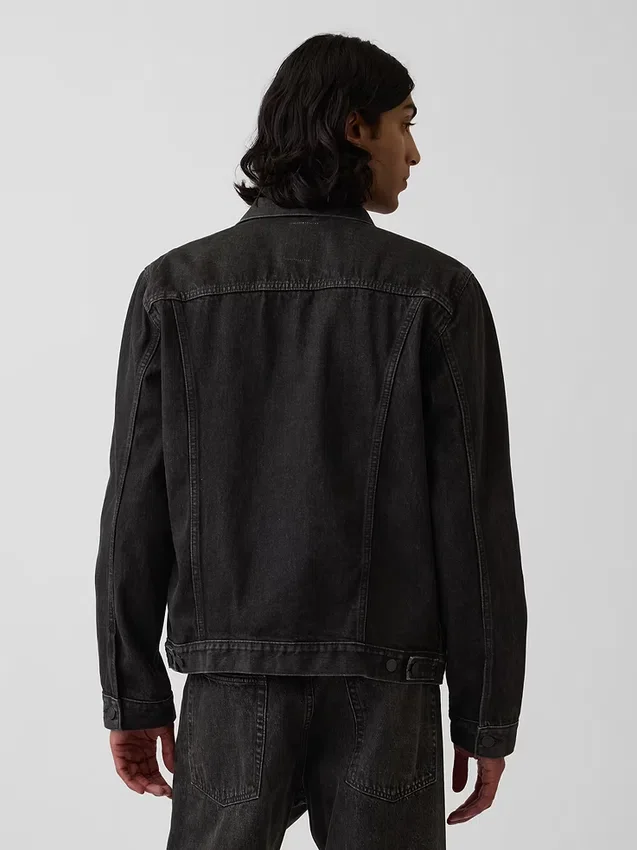 Klassisk ikonisk denimjakke for voksne
