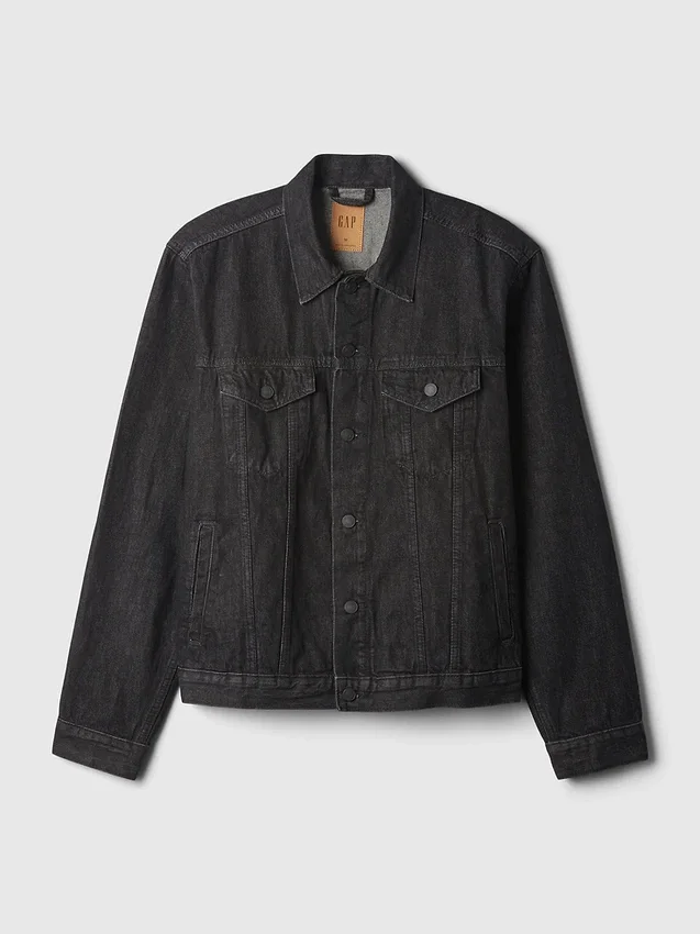 Klassisk ikonisk denimjakke for voksne