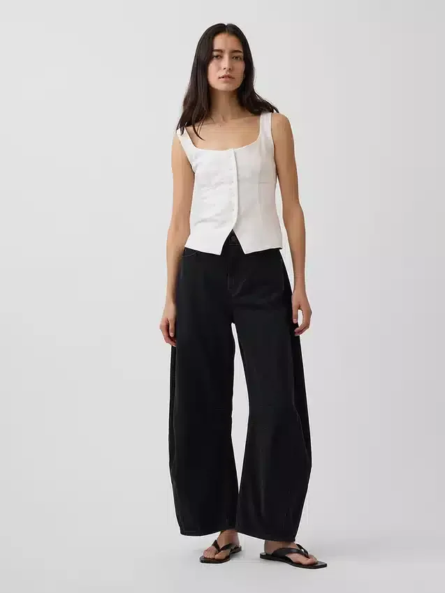 Korsettvest i linblanding