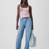 Kort cami-top i pointelle