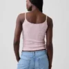 Kort cami-top i pointelle