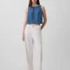 Kort denim-tanktop