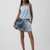 Kort denim-tanktop