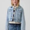 Kort denimjakke for barn