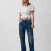 Kort peplum-top i bomullsgasbind