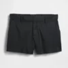 Kort Shorts i khaki med middels høy midje