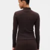 Kort turtleneck med pointelle-ribb