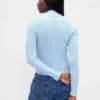 Kort turtleneck med pointelle-ribb