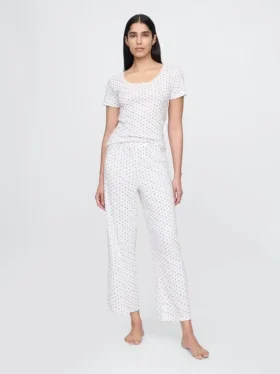 Korte pyjamasbukser i pointelle