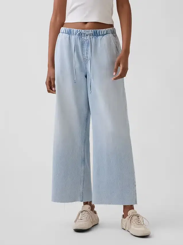 Lave, løse cropped-Jeans i 90-tallsstil