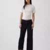 Lavt sittende, avslappet cropped-Jeans