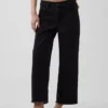 Lavt sittende, avslappet cropped-Jeans