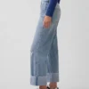 Lavt sittende, avslappet cropped-Jeans