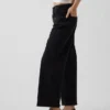 Lavt sittende, avslappet cropped-Jeans