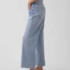 Lavt sittende, avslappet cropped-Jeans